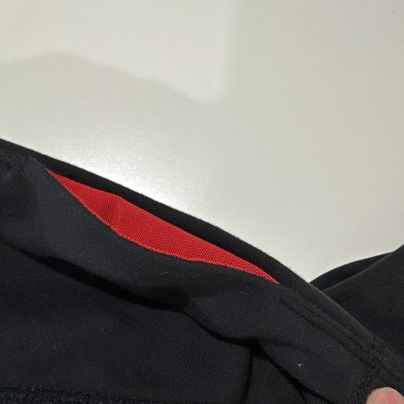 Split 59 X Pure Barre Logo Leggings Black Size Medium Mesh Ruched Front - Picture 11 of 12